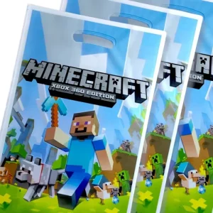 Bolsita Minecraft Plastica 10 Unidades (25×17 Cms)